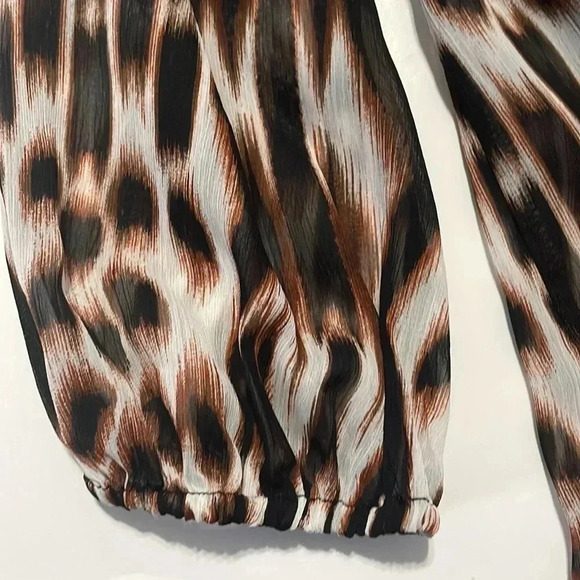 Ro & De sheer animal print top NWT size XS - Picture 3 of 5